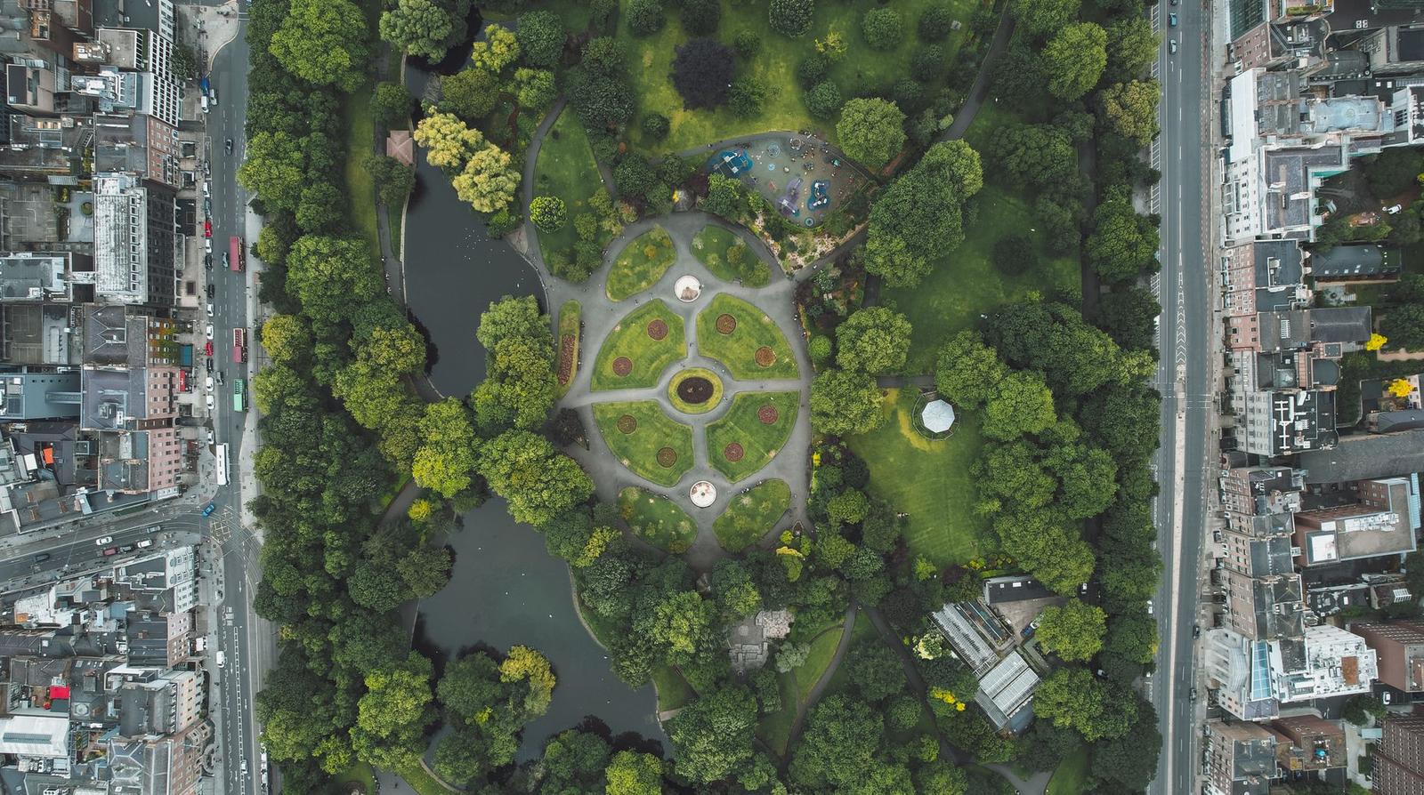 St Stephens Green Park in Dublin