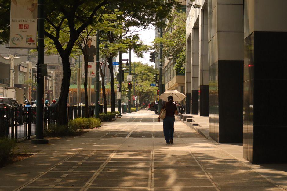 Sunny Day in Taguig S Busy Urban Street